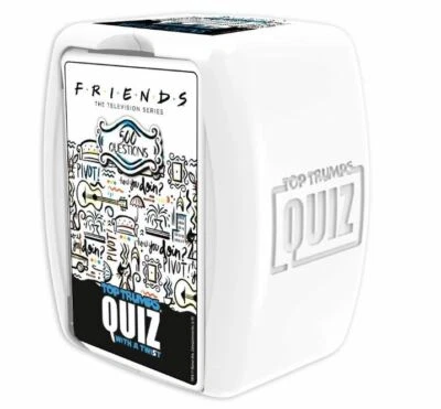OFFICIAL FRIENDS TV SHOW TOP TRUMPS FAMILY TRIVIAL QUIZ QUESTION GAME NEW & BOX - Image 1 of 3