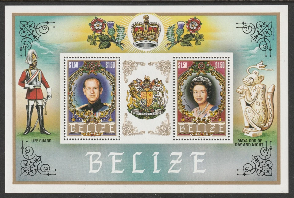 Mini sábana Belice House of Tudor 1984 500 aniversario fina como nueva MNH Foto 1 de 1