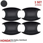 Matte Bowl Insert Handle Hand Cover For Honda Civic Sedan Hatchback 2016 2020