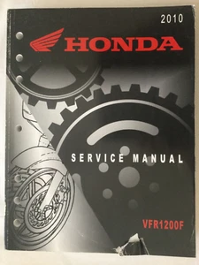 Libro manual de reparación de taller de servicio Honda 2010 VFR1200F VFR1200 VFR 1200 F 61MGE00 - Imagen 1 de 6