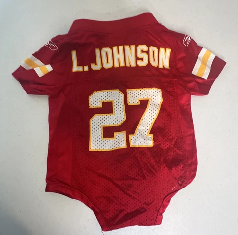 NFL Kansas City Chiefs Infant Jersey Larry Johnson Bodysuit , 3-6 Months Vintage Cover