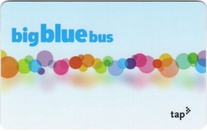 Santa Monica Big Blue Bus TAP Card Los Angeles Bus Train Rail Subway Transit
