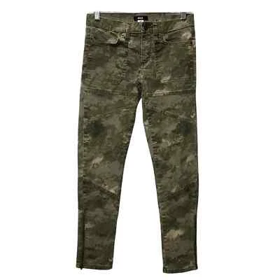 Pantalones al tobillo Urban Outfitters BDG verde camuflaje moto cremallera Foto 1 de 4