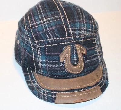 True Religion Vintage Envejecido Sombrero Gorra Vintage Caballo Zapato Billete Corto Foto 1 de 4