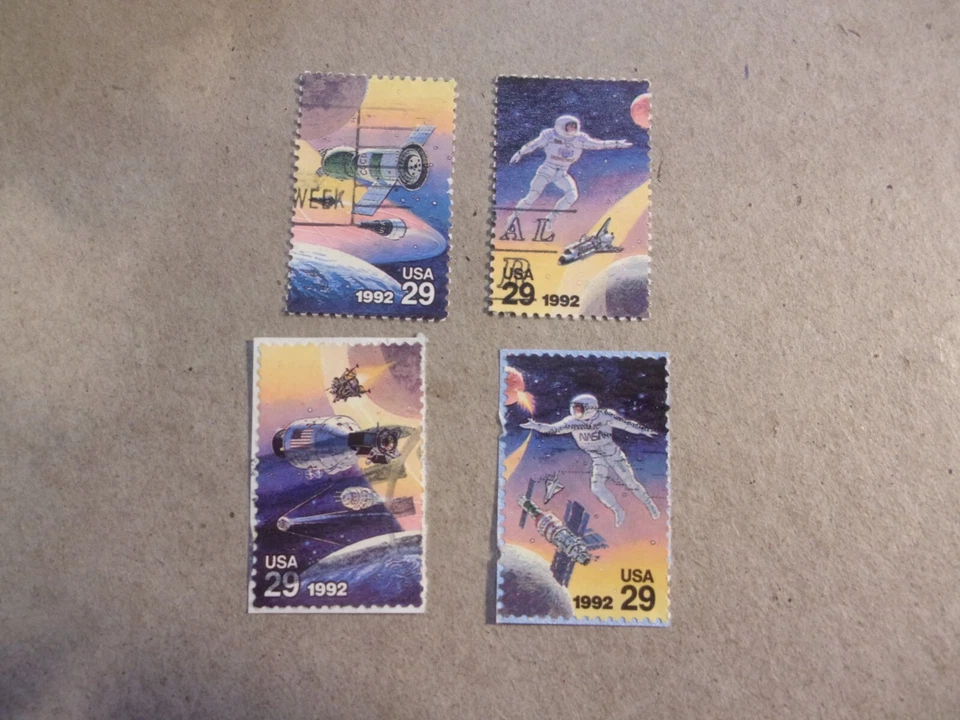USA Used, 1992 Issue, 29 Cent Space Accomplishments, (Set of 4), Scott #2631-34 - Image 1 of 1