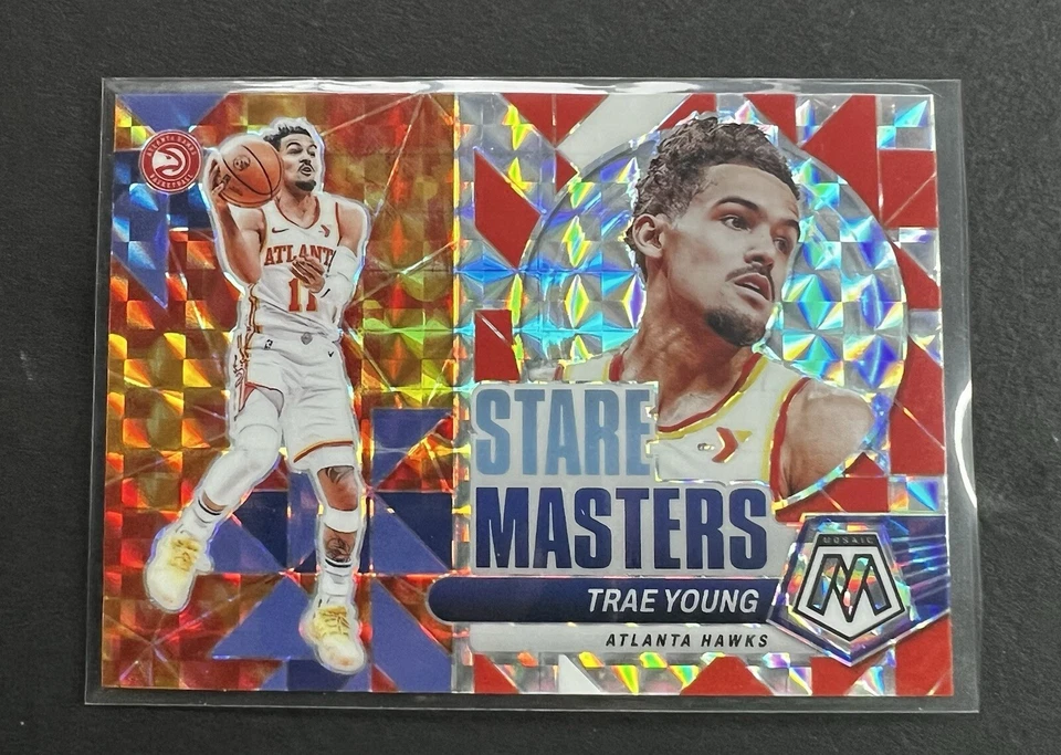 2023-24 Mosaic - Trae Young Stare Masters Silver Mosaic #9 - Image 1 of 1