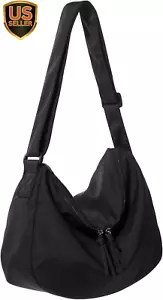 Hobo Crossbody Bag for Women, Nylon Crescent Bag, Trendy Dumpling Cross Body ... - Picture 1 of 1
