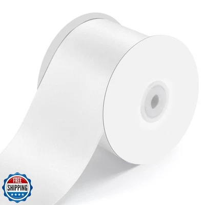 3" Wide x 25 Yards Single Face Polyester Satin Ribbon, Satin Ribbon for Craft - Image 1 of 4