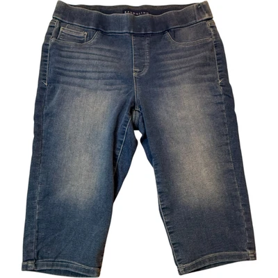 Pantalones Cortos Skimmer Bandolina Para Mujer Talla 8 Thea Sólidos Informales Azul Denim Foto 1 de 4