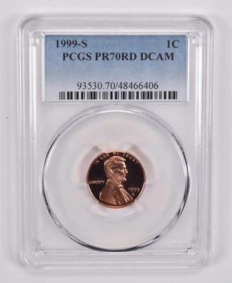 Centavo conmemorativo Lincoln PR70 RD DCAM 1999-S PCGS etiqueta azul *0708 Foto 1 de 4