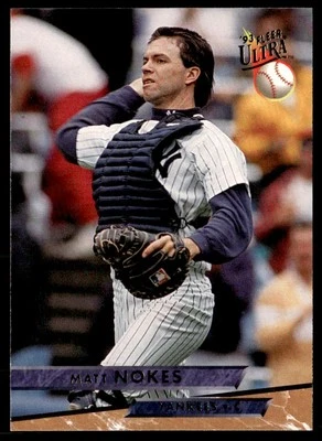 1993 Fleer Ultra Series 1 #247 Matt Nokes New York Yankees - Image 1 of 2
