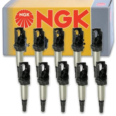 10 pc NGK 48740 U5189 Ignition Coils for UF598 IC688 E1098 36-8212 nf - Image 1 of 4