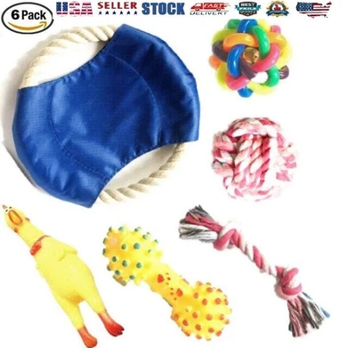 Juguetes masticables y chirriantes para perro cachorro perro y perro pequeño mediano. 6 piezas en el interior Foto 1 de 4