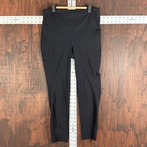 Lululemon Align High Rise Cropped Leggings Athletic Black Womens 10 EUC Active - Picture 1 of 6
