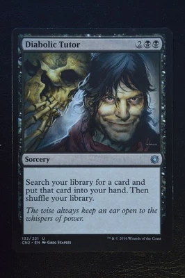 Magic The Gathering MTG DIABOLIC TUTOR Conspiracy: Take the Crown LP Played - Image 1 of 2