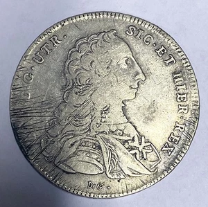 HN Napoli Carlo di Borbone 1752 piastra Ag c/fogliato Rara Gig#30  r340 - Picture 1 of 2