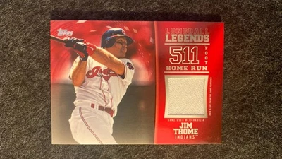 Camiseta 2018 Topps Longball Legends 511' HR GU 25/25 J Thome Cleveland Indians Foto 1 de 2