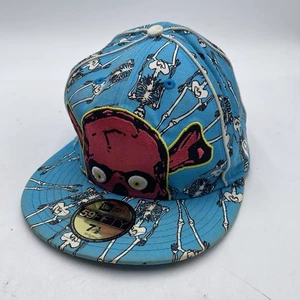 New Era 59fifty My Skull Collection Hut tailliert Gr. 7 1/2 Halloween Skelett sehr guter Zustand - Bild 1 von 11