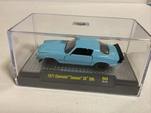 M2 Machines 1971 Chevrolet Camaro SS 396 Auto-Mods Diecast 1:64 Light Blue Chevy - Imagen 1 de 5