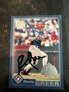 Rusty Greer Signed Card - Picture 1 of 2