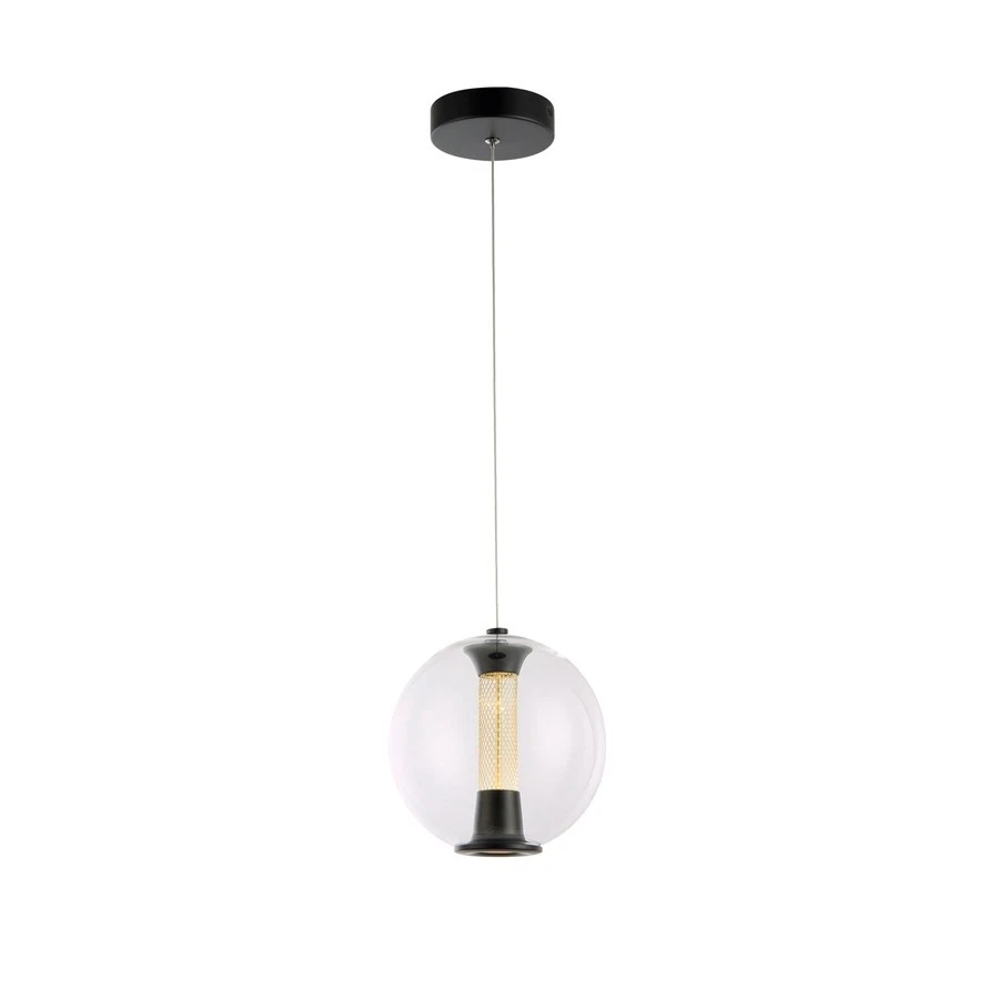 Colgante Artcraft Arlo 1 luz, negro/claro - AC6841BK Foto 1 de 1