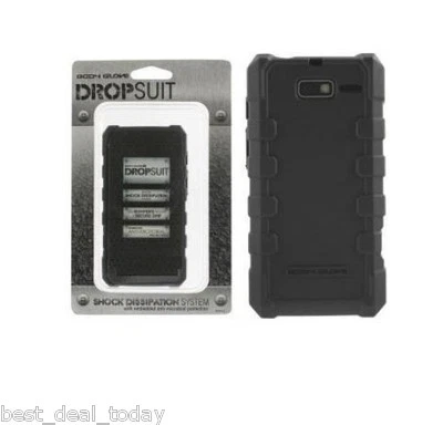 Funda resistente con guante de cuerpo original Dropsuit para Motorola Razr Maxx HD Verizon negra Foto 1 de 2
