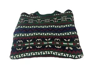 Vtg Abercrombie & Fitch Chunky Knit Sweater Nordic Fisherman Green Men’s Medium - Picture 1 of 8