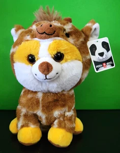 Peek A Boo Plüsch Corgi Hund trägt Giraffe Kostüm 10 Zoll Verkleidung dehnbar - Bild 1 von 3