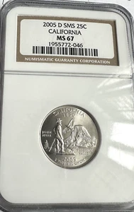 2005-P California State 25c SMS ~~ NGC MS67 ~~ STUNNING Coin ~~ #46 - Picture 1 of 4