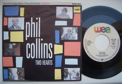 PHIL COLLINS two hearts - the robbery 7"-VINYL 45rpm GERMANY IMPORT rarest 1988 - Image 1 of 2