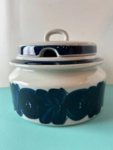 ANEMONE-BLUE by ARABIA OF FINLAND Tureen 7 1/2 x 5 3/4" - Picture 1 of 12