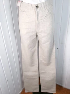 Vintage Pantalon coton/lin taille haute Put  Made in Italy w30 L36 36/38 - Picture 1 of 8