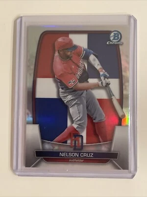 2023 Bowman Chrome - WBC Flag Refractor Variations Refractor #WBC-29 Nelson Cruz - Image 1 of 3