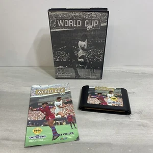 Tecmo World Cup (Sega Genesis, 1992) With Manual and Game RARE HTF - Picture 1 of 9