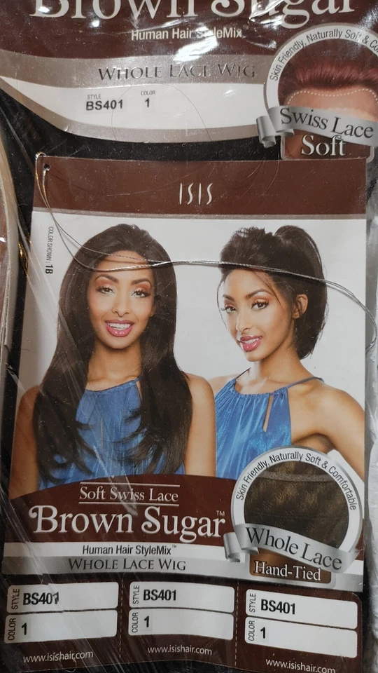 PELUCA AZÚCAR MORENA PELUCA ENCAJE ENTERO BS401 COLOR 1 NUEVA SIN CAJA PELUCA ATADA A MANO Foto 1 de 1