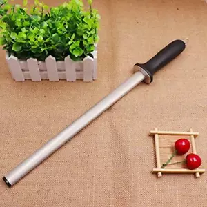 New 12 inch Diamond Knife Sharpener Tool Sharpening Steel Grinder Oval US - Foto 1 di 8