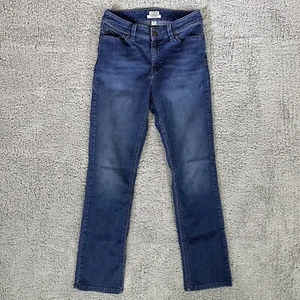 L.L. Jeans Bean para mujer 6 regular azul calce clásico pierna recta denim elástico - Imagen 1 de 9