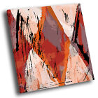 Retro pomarańczowy szary kwadratowy abstrakcyjny obraz płótno sztuka ścienna duże wydruki obrazów