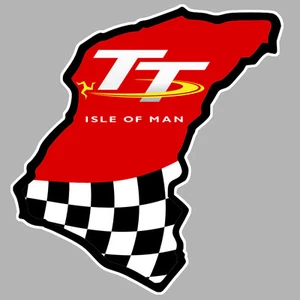 TT ISLE OF MAN ILE DE MAN BIKER 10cm AUFKLEBER STICKER MOTO GP IA070) - Bild 1 von 1