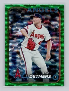 2024 Topps #137 Reid Detmers lámina verde/499 Los Angeles Angels - Imagen 1 de 2