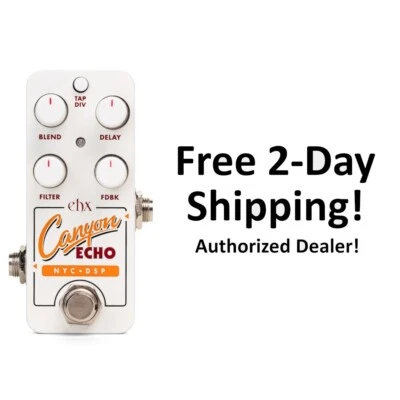 New Electro-Harmonix EHX Pico Canyon Echo Digital Delay Guitar Effects Pedal - Image 1 of 4