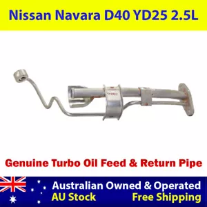 Genuine Turbo Oil Feed & Return Line For Nissan Navara D40 YD25 2.5L - Bild 1 von 5