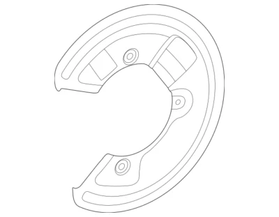 Protector contra salpicaduras trasero izquierdo mercedes-benz s580 s500 s580e 2021-2025 2234231100 Foto 1 de 3