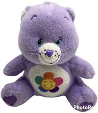 Care Bears HARMONY Bear Purple Plush Stuffed Animal 2004 By Nanco 7 Inch Soft