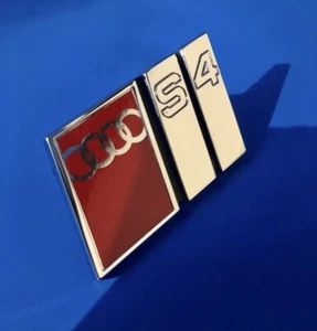 AUDI S4 OLD CALANDRE LOGO a4 b5 8d 1994 - 2001 BADGE GENUINE 8D0853736C OEM - Picture 1 of 12
