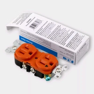 EATON ARROW HART IG5262RN 15A 125V Isolated Ground DUPLEX RECEPTACLE - Image 1 of 4