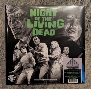 New Waxworld Night Of The Living Dead 2xLP Zombie Green Swirl Soundtrack OST - Picture 1 of 4
