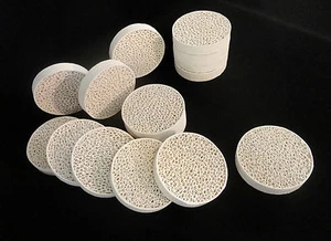 RETICULATED ZIRCONIA  MELT FILTER SETTER WIRELESS ELEMENT SOLDER PLATE No.: 35 - Picture 1 of 9