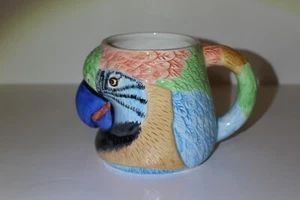 Vintage 1996 22 oz Parrot Ceramic Coffee Mug - Picture 1 of 9