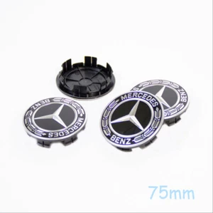 100X 1 juego 65/75 mm negro insignia centro rueda tapacubos para Mercedes Benz GLE - Imagen 1 de 7